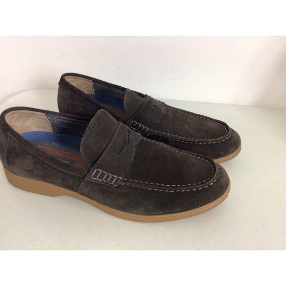 Vince Camuto Brown Suede Loafers Shoes Preppy Mens 11.5 main image 6